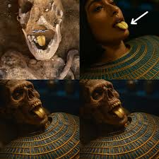 📸 The Golden Voice of the Afterlife In 2021, archaeologists working at the temple of Taposiris Magna near Alexandria made a discovery that stunned the world: a 2,500-year-old mummy buried with a