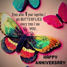 First Anniversary Quotes and Messages for Him and Her via Relatably.com