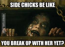 Image result for side chick meme