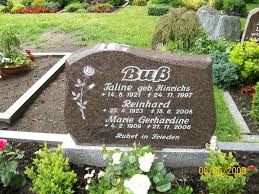 Grab von Reinhard Buß (25.04.1923-18.06.2008), Friedhof Etzel