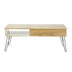 Table basse vintage en bois et mtal L 115 cm Twist Maisons du