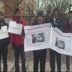 Indian-Americans stage #ChappalChorPakistan protest Washington