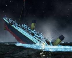 Image of Titanic sinking