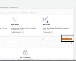 Image of creating a backup vault in AWS Backup console