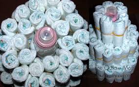 Image result for how to make diaper cake step by step with pictures