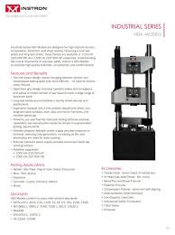 HIGH CAPACITY SYSTEMS Up to 5000 kN - Instron - PDF Catalogs ...