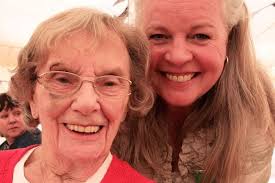 Former land girl Diana Hope with Sally Stockings, president of the Royal County of Berkshire Show. The women who dug for victory and helped keep the nation ... - Diana-Hope