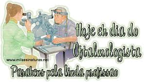 Resultado de imagem para dia do oftalmologista