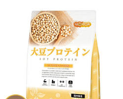 大豆から作られるソイプロテインの画像