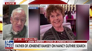 Jonbenet Ramsey's father reveals 'key' evidence that could help locate Nancy Guthrie