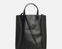 Image of Ganni Banner recycled leather tote