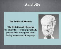 Aristotle, the father of rhetoric