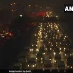 Huge Traffic Delhi Lakh Revelers
