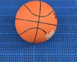 Image of basketball court with rubber flooring