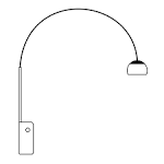 File:- ITALY - Lampada Arco di Achille Castiglioni per Flos ( 1962 ).svg