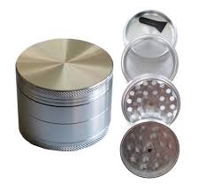 2.5" Silver Professional Grade Dried Herb Grinder- 4pc ...