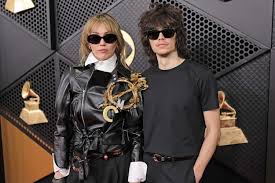 Miley Cyrus and Maxx Morando Keep Up Their Coordinating Couple's Style at the 2026 Grammys