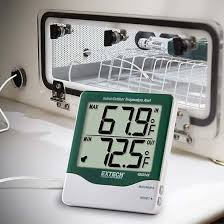 Extech 401014A Big Digit In/Outdoor Thermometer with Alarm ...