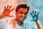 Holi Festival (Festival of Colors) A young Indian guy having fun ... - A-young-Indian-guy-having-fun-in-Holi-festival