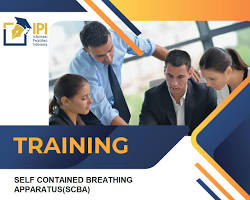 Image of Contoh latihan penggunaan SCBA oleh peserta pelatihan pemadam kebakaran