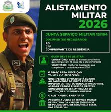 Santana da Vargem abre prazo para Alistamento Militar 2026 até 30 de junho