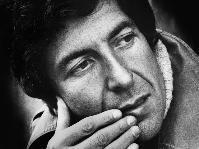 Black and White portrait of Leonard Cohen