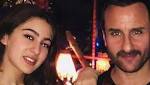 Saif parties with daughter Sara