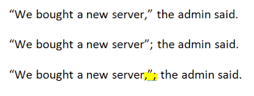 How to Configure the Comma Inside or Outside Quotation Marks in a ... via Relatably.com
