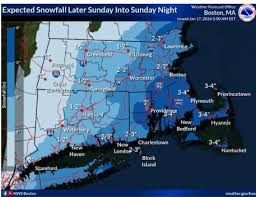 Weather: Parking ban in Worcester; 2-3 inches of snow by Sunday night