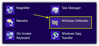 Resultado de imagen de windows defender windows 8