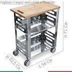 Carrello da cucina: scegliere quello giusto - Ideare Casa