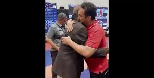 حضور فرزند جهان‌پهلوان تختی در مسابقات کشتی امید‌های جهان در لاس‌وگاس