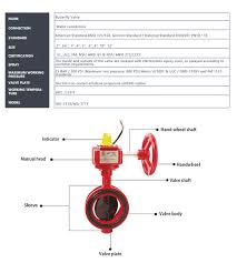 8' 300psi UL FM Approved Wafer Type Butterfly Valve with ...