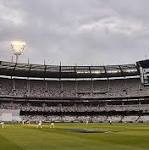 Australia make slow progress rain-marred