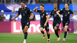 USA soccer player receiving a red card