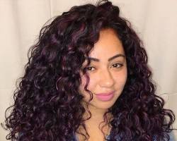 Image de Purple Naturally Curly Hair