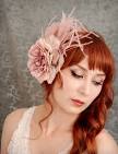 Ghost of a rose dusty pink feather fascinator by gardensofwhimsy - il_570xN.254210785