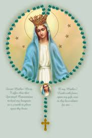 Image result for rosary virgin mary