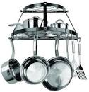 J.K. Adams Grey Wall Mounted Pot Rack Crate and Barrel