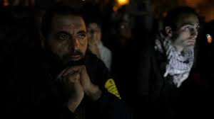 Muslim Brotherhood member Magdy Ashour (left) and actor Khalid Abdalla in The Square - Magdyandson