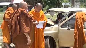 Video shows moment 11-year-old drives pickup truck into Buddhist procession