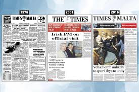 January 8: The front page of Times of Malta 10, 25 and 50 years ago