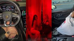 Wanda Nara y su Lamborghini: Noche de lujo, moda y aeropuerto en Uruguay