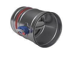 Circular fire damper with fusible link