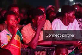 Licensable picture: Football fans gather in Dakar as Senegal falls 3-2 to Norway