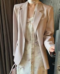 LsojbKjng Women's Solid Color Casual Long Sleeve Boyfriend Style Work Office Suit Blazer,Purple,S at Amazon Women's Clothing store