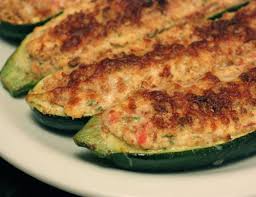 Resultado de imagen de calabacines rellenos de carne