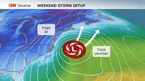 Forecast models are predicting a bomb cyclone off the East Coast this weekend. Here are the scenarios