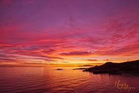 Resultado de imagen de puesta de sol en el mar