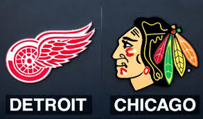Blackhawks at Red Wings Lineup